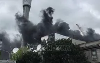 Cháy lớn tại trung tâm thành phố Auckland, New Zealand