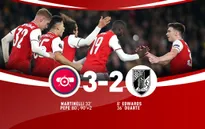 Arsenal 3-2 Guimaraes: Pepe lập cú đúp, Arsenal ngược dòng trên sân nhà