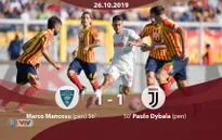 Vắng Ronaldo, Juventus bị Lecce cầm hòa