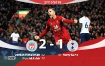 Liverpool 2-1 Tottenham: The Kop tiếp tục bất bại