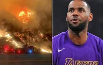 Lebron James phải rời khỏi nhà riêng vì cháy rừng