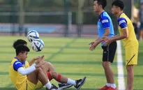 ĐT U22 Việt Nam: Thanh Hậu gặp chấn thương, phải tập riêng