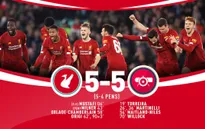 Liverpool 5-5 (pen 5-4) Arsenal: Rượt đuổi tỷ số ngoạn mục, thắng lợi nghẹt thở!