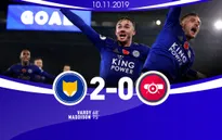 Leicester City 2-0 Arsenal: "Pháo thủ" văng khỏi top 4, Leicester vươn lên vị trí thứ 2 Ngoại hạng Anh