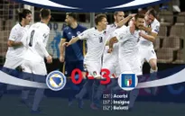ĐT Bosnia-Herzegovina 0-3 ĐT Italia: Nối dài mạch toàn thắng!