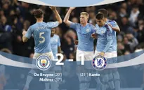 Man City 2-1 Chelsea: Ngược dòng ngoạn mục, ngắt mạch toàn thắng