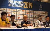 Họp báo bảng B môn bóng đá nam SEA Games 30, HLV Park: 'Chúng tôi sẽ thận trọng và cố gắng giành kết quả tốt nhất'