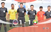 VIDEO Highlights: U22 Malaysia 1-1 U22 Myanmar (Bảng A môn bóng đá nam SEA Games 30)