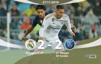 Real Madrid 2-2 PSG: Đánh rơi chiến thắng