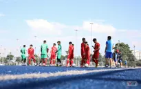 SEA Games 30: U22 Việt Nam tập luyện dưới thời tiết nắng nóng, chuẩn bị cho trận gặp U22 Lào