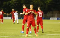 Trọng Hoàng ghi bàn sau pha triển khai tấn công đẹp mắt của U22 Việt Nam