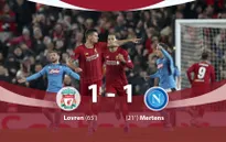 Liverpool 1-1 Napoli: Chia điểm kịch tính!