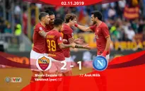 Roma 2-1 Napoli: Tiến vào top 3