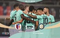Bologna 1-2 Inter Milan: Người hùng Lukaku