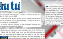 Fintech Việt Nam phát triển mạnh nhưng… "hoang dã”