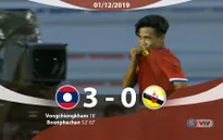 VIDEO Highlights: U22 Lào 3-0 U22 Brunei (Bảng B môn bóng đá nam SEA Games 30)
