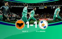 Valencia 1-1 Real Madrid: Thoát hiểm phút bù giờ!