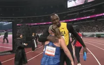 Usain Bolt trong ngày mở đường chạy SVĐ quốc gia Tokyo
