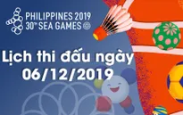 Lịch thi đấu ngày 06/12 của Đoàn Thể thao Việt Nam tại SEA Games 30
