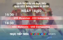 Lịch thi đấu và trực tiếp U22 Đông Nam Á ngày 18/2: Chủ nhà ra quân