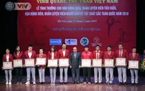 Trao thưởng VĐV, HLV tiêu biểu và VĐV, HLV người khuyết tật xuất sắc 2018