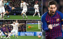 ẢNH: Messi lập cú đúp, Barcelona thắng "hủy diệt" Man Utd