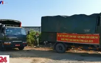 Bộ đội chở nước ngọt phục vụ người dân vùng hạn - mặn