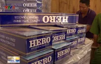Phát hiện vụ vận chuyển 9.800 bao thuốc lá lậu bằng xuồng máy