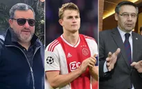 Siêu cò Raiola nhúng tay gây khó dễ vụ De Ligt tới Barcelona
