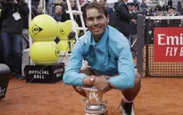 Thắng kịch tính Djokovic, Nadal lên ngôi xứng đáng tại Rome Masters 2019