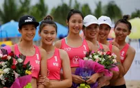 Ảnh: Những khoảnh khắc ấn tượng tại giải bóng chuyền bãi biển nữ thế giới Tuần Châu - Hạ Long 2019 ngày 09/5
