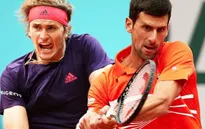 Hạ Zverev sau 3 set chóng vánh, Djokovic vào bán kết Pháp mở rộng