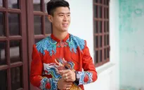 Cầu thủ Duy Mạnh rạng ngời trong lễ ăn hỏi