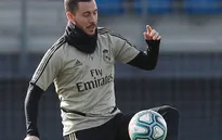 Eden Hazard trở lại tập luyện cùng Real Madrid