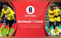 Bournemouth 1-2 Arsenal: Sao trẻ tỏa sáng (Vòng 4 FA Cup)