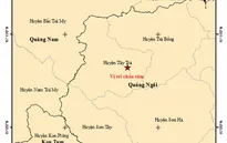 Động đất liên tiếp tại Quảng Ngãi