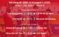Lịch thi đấu và trực tiếp vòng 4 giai đoạn 2 V.League 2020: Khốc liệt cuộc đua vô địch