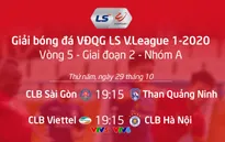 Lịch thi đấu V.League 2020 hôm nay (29/10): Hấp dẫn cuộc đua vô địch