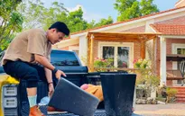 Thoát vẻ bảnh bao, Hồng Đăng trở về làm anh thợ chăm vườn