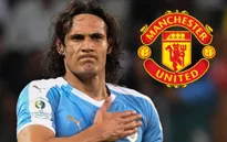 Manchester United đạt thỏa thuận chiêu mộ Edinson Cavani
