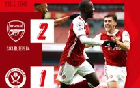 Arsenal 2-1 Sheffield United: Pepe tỏa sáng, Pháo thủ trở lại mạch thắng!