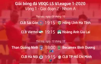 Lịch thi đấu và trực tiếp V.League 2020 vòng 1 – giai đoạn 2: Tâm điểm CLB Hà Nội – CLB TP Hồ Chí Minh (VTV5), Than Quảng Ninh – B. Bình Dương (VTV6)
