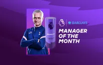 Jose Mourinho giành giải thưởng "HLV xuất sắc nhất tháng 11 của Ngoại hạng Anh"