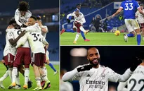 Brighton 0-1 Arsenal: Lacazette tỏa sáng chỉ sau 21 giây