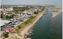 Mực nước sông Mekong đoạn qua Thái Lan thấp nhất trong 10 năm