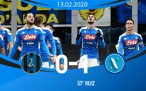 Inter Milan 0-1 Napoli: Fabian Ruiz tỏa sáng