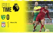 Norwich 0-1 Liverpool: Mane ghi dấu ấn ngày trở lại!