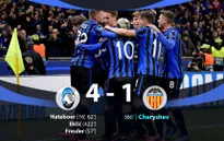 Atalanta 4-1 Valencia: Chủ nhà đại thắng trong bữa tiệc bóng đá tấn công