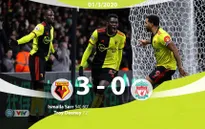 Liverpool thua sốc trước Watford