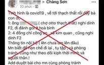 Phạt 12,5 triệu đồng trường hợp tung tin thất thiệt về dịch COVID-19